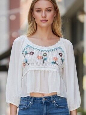 Embroidered Top